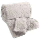 Koce - Koc EUROFIRANY D91 Nancy 200 x 220 cm Srebrny - miniaturka - grafika 1