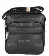 Torby męskie - Torebka Pojemna Bag Street Czarna Męska - miniaturka - grafika 1
