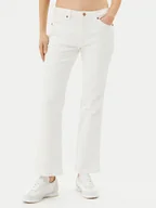 Spodnie damskie - Wrangler Jeansy 112362665 Biały Bootcut Fit - miniaturka - grafika 1