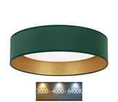Lampy sufitowe - Brilagi - LED Plafon VELVET LED/24W/230V 3000/4000/6400K zielony/złoty - miniaturka - grafika 1