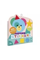 Zabawki kreatywne - Naklejki wielorazowe 300 szt. Figury geometryczne 3+ - miniaturka - grafika 1