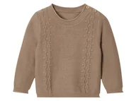 Bluzy i sweterki niemowlęce - lupilu® Dzianinowy sweterek niemowlęcy (50/56, Brązowy) - miniaturka - grafika 1