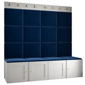 Meble do przedpokoju - Garderoba szafka na buty do przedpokoju RAMIKO 5 panele tapicerowane - miniaturka - grafika 1