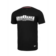 Koszulki sportowe męskie - Pit Bull T-shirt Koszulka Slim Fit Classic Boxing Black - miniaturka - grafika 1