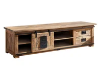 Szafki RTV - Szafka Rtv Railway #145 Drewniana Mango Loft Woskowana 180X55X50 Cm B 5625 - miniaturka - grafika 1