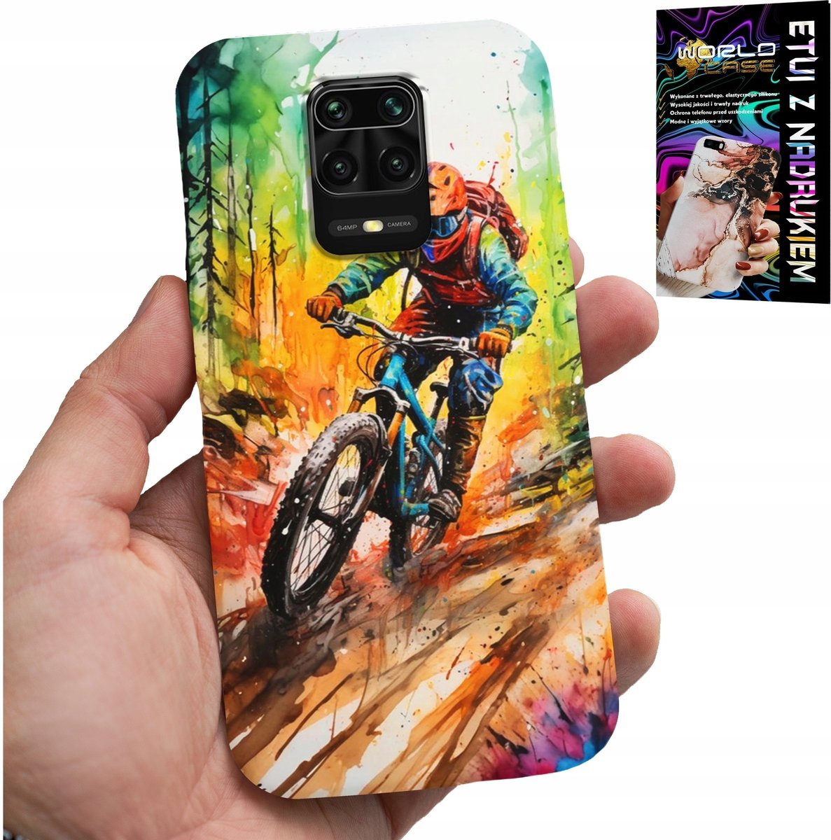 ETUI DO XIAOMI NOTE 9 PRO / 9S - ROWERY GÓRSKIE WYPRAWY EKSTREMALNE SZKŁO