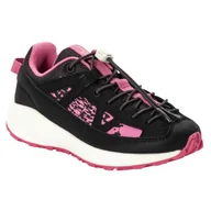 Buty dla chłopców - Buty dziecięce Jack Wolfskin Vili Sneaker Low K Rozmiar butów (UE): 28 / Kolor: czarny/różówy - miniaturka - grafika 1