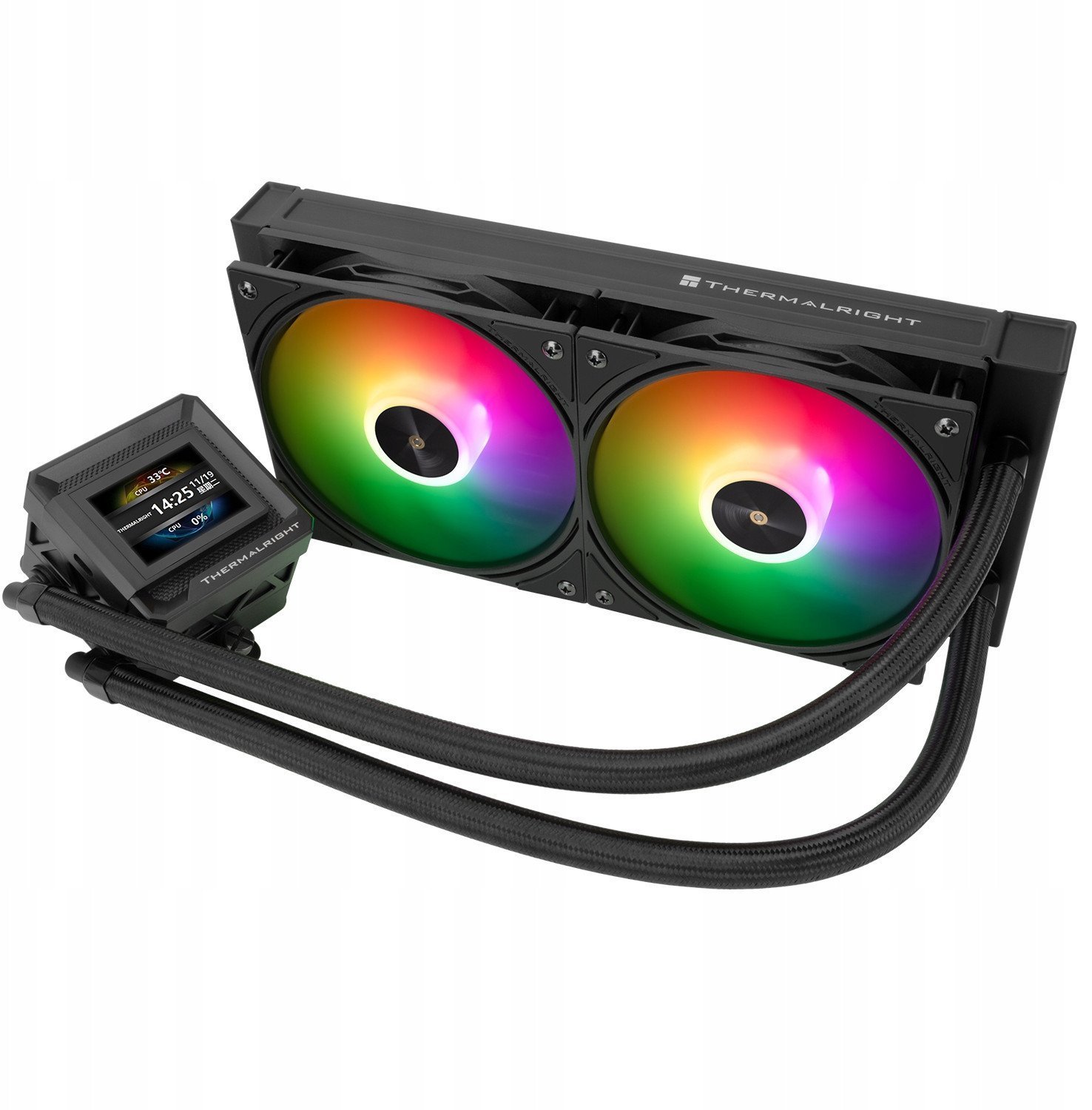 Thermalright Frozen Warframe 240 SE ARGB Juodas 240mm Juodas Procesoriaus AIO Aušintuvas FW240-SE-ARGB-B