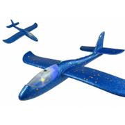 Samoloty i helikoptery - Duży Samolot Styropianowy Szybowiec Niebieski - miniaturka - grafika 1