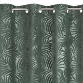 Zasłony - Eurofirany Zasłona Livia ciemnozielona 140 x 250 cm na przelotkach - miniaturka - grafika 1
