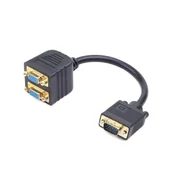 Adaptery i przejściówki - Gembird Adapter VGA(M)->2xVGA(F) 20cm CC-VGAX2-20CM - miniaturka - grafika 1