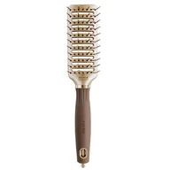 Szczotki i grzebienie do włosów - OLIVIA GARDEN  Expert Style Vent Nylon Szczotka Do Włosów Z Nylonowym Włosiem Gold&amp;Brown - miniaturka - grafika 1