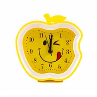 Zegary - Zegar Z Budzikiem Jabłko Emoji Różne Wzory - miniaturka - grafika 1