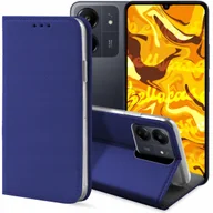 Etui i futerały do telefonów - ETUI Z KLAPKĄ DO XIAOMI REDMI 13C / 5G / POCO C65 GRANATOWE MAGNETYCZNE - miniaturka - grafika 1