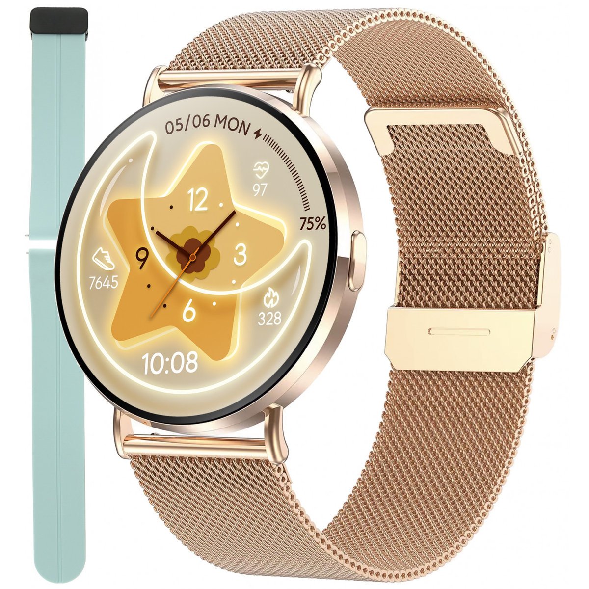 Zegarek Smartwatch Damski Enter SAT06.110.1410.2514-SET różowe złoto