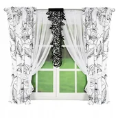 Firany - Firana Gotowa Panel Kwiaty 400x160 Laser - miniaturka - grafika 1