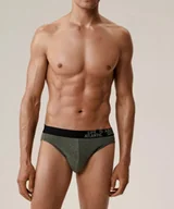 Majtki męskie - SLIPY ATLANTIC 3MP-209 JZ25 ZIELONY MELANŻ (kolor zielony melanż, rozmiar L) - miniaturka - grafika 1