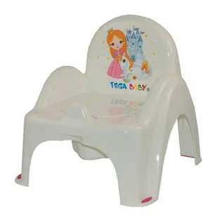 Tega Baby Nocnik z pozytywką krzesełko Księżniczka biały - Kosmetyki kąpielowe dla dzieci - miniaturka - grafika 2