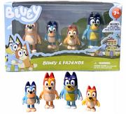 Figurki dla dzieci - ZESTAW FIGUREK BLUEY BINGO - 4 SZT RODZINKA BLUE FIGURKI - miniaturka - grafika 1