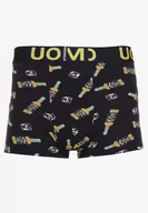 Majtki męskie - Granatowe Bawełniane Majtki Bokserki z Szeroką Gumą Nelmaris - miniaturka - grafika 1