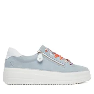 Sneakersy damskie - Sneakersy Remonte D1C06-12 Niebieski - miniaturka - grafika 1