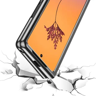 Plating Case etui Samsung Galaxy Z Fold 4 pokrowiec z metaliczną ramką niebieskie - Etui i futerały do telefonów - miniaturka - grafika 10