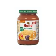 Desery dla dzieci - HOLLE Bio Deser jabłko-śliwka, 190g - miniaturka - grafika 1