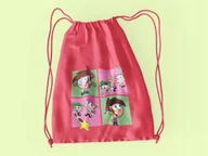 Torby szkolne - WOREK DO SZKOŁY WF/BUTY WRÓŻKOWIE CH + IMIĘ - miniaturka - grafika 1