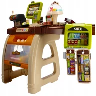 Zabawy w naśladowanie dorosłych - Supermarket dla Dzieci Wózek Sklepowy Kasa Skaner Światła 65element Dźwięki - miniaturka - grafika 1