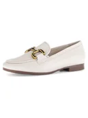 Mokasyny damskie - Gabor Skórzane mokasyny w kolorze białym - miniaturka - grafika 1