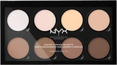 Bronzery i konturowanie twarzy - NYX Professional Makeup NYX Professional Makeup - HIGHLIGHT & CONTOUR CREAM PRO PALETTE - Paleta do konturowania NYXCPPKO - miniaturka - grafika 1