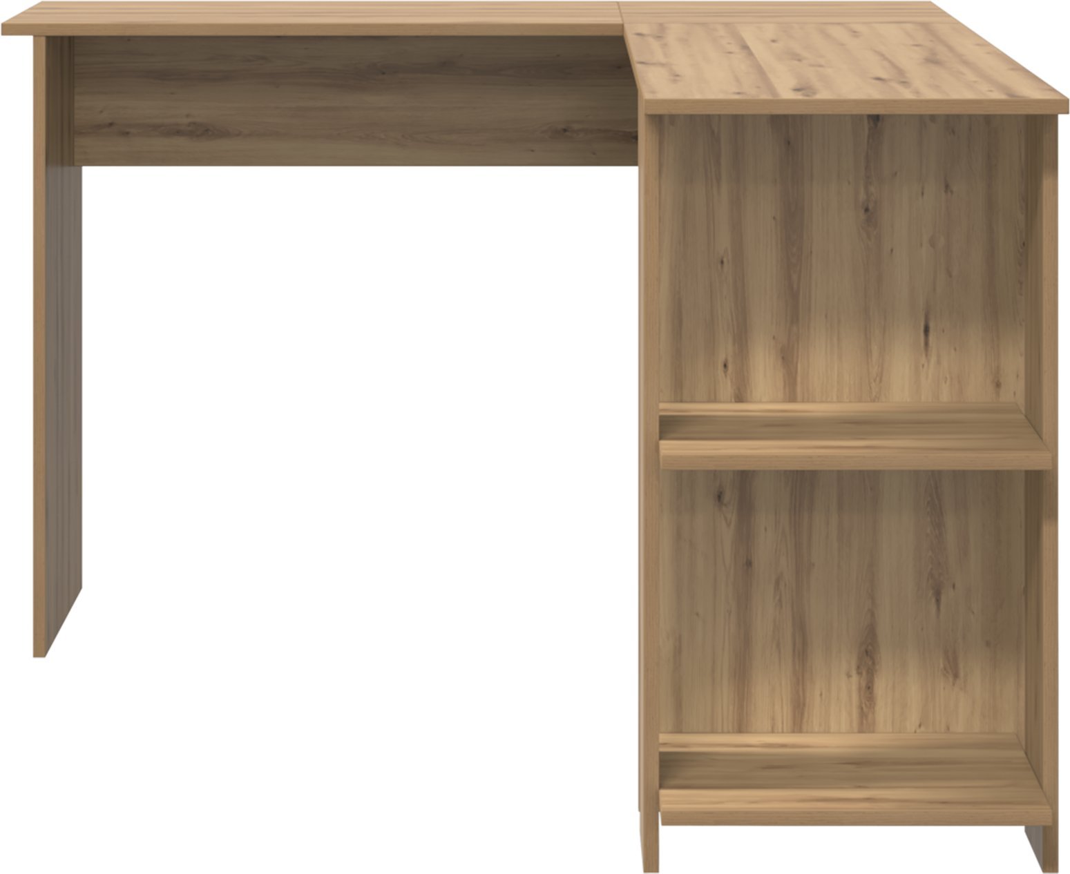 vidaXL Biurko narożne z dębu rzemieślniczego Dąb rzemieślniczy Płyta wiórowa