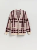 Swetry damskie - Reserved - Rozpinany kardigan - wielobarwny - miniaturka - grafika 1
