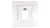Gniazdka elektryczne - Berker Kwadrat kremowy płytka do gniazda głośnikowego B_5310338982 - miniaturka - grafika 1