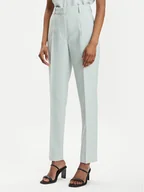 Spodnie damskie - Calvin Klein Chinosy K20K205959 Zielony Slim Fit - miniaturka - grafika 1