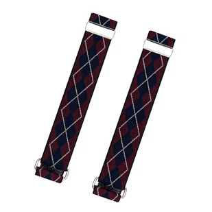 Opaska na rękaw bordowa w granatowe romby EM - EM Men's Accessories - Czapki i chusty sportowe męskie - miniaturka - grafika 1