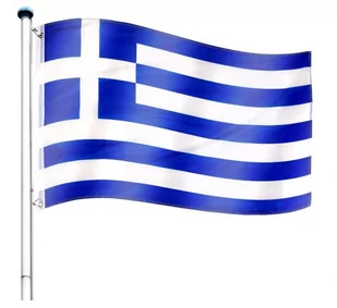 MASZT FLAGOWY 6,5M MASZT DO FLAGI + FLAGA GRECJI - Flagi i akcesoria - miniaturka - grafika 1