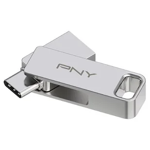 PNY Duo Link 128GB USB 3.2 Typ C / USB 3.2 Srebrny P-FDI128DULINKTYC-GE - Pendrive - miniaturka - grafika 1
