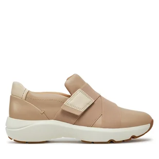 Sneakersy Clarks Tivoli Strap 26177813 Beżowy - Sneakersy damskie - miniaturka - grafika 1