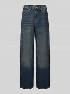 Spodnie damskie - Jeansy o kroju baggy fit ze wzmocnionym obszarem kolan - grafika 1