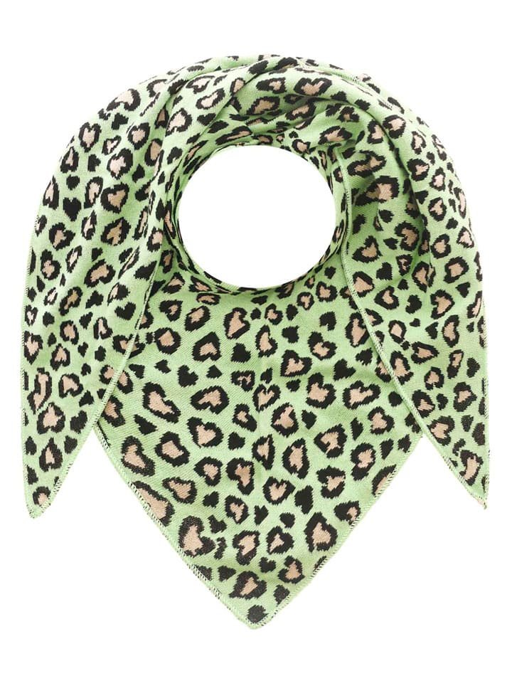 Zwillingsherz Chusta trójkątna w kolorze zielonym - 200 x 100 cm