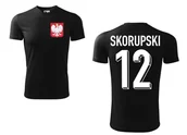 Koszulki sportowe męskie - Treningowa Koszulka POLSKA Łukasz SKORUPSKI 12 - miniaturka - grafika 1