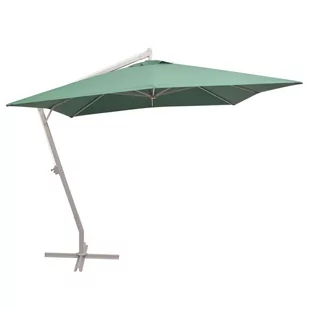 vidaXL Parasol ogrodowy, wiszący, 300 x cm, aluminiowy, zielony - Parasole ogrodowe - miniaturka - grafika 1