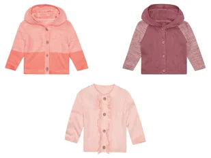 lupilu® Sweterek niemowlęcy dla dziewczynki z biobawełny - Bluzy i sweterki niemowlęce - miniaturka - grafika 1