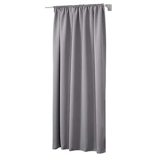 WOLTU zasłona nieprzejrzysta, z plisowaną taśmą, 250 g/m², ciężka, zaciemniająca zasłona termiczna, nieprzepuszczająca światła, do salonu, pokoju dziecięcego, sypialni, 1 szt，135x245 cm Ciemnoszary - Firany i zasłony dla dzieci - miniaturka - grafika 1
