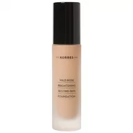 Podkłady do twarzy - Korres Makijaż twarzy Wild Rose Brightening Second-Skin Foundation WRF3 30 ml - miniaturka - grafika 1