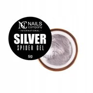 Żele do paznokci - Żel do zdobień NC Nails Spider Gel Silver - miniaturka - grafika 1