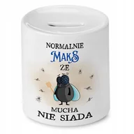 Skarbonki - Skarbonka Dla Maksa na Urodziny Idealny Prezent z Nadrukiem ze Zdjęciem + Opakowanie na prezent (wzór 03) - miniaturka - grafika 1