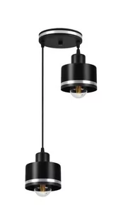 Candellux Wama lampa wisząca 2-punktowa czarna/chrom 32-00477 32-00477 - Lampy sufitowe - miniaturka - grafika 1