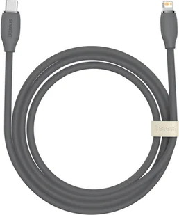 Baseus Baseus USB-C Lightning Jelly 20W 2m czarny CAGD020101 - Akcesoria do tabletów i e-booków - miniaturka - grafika 2